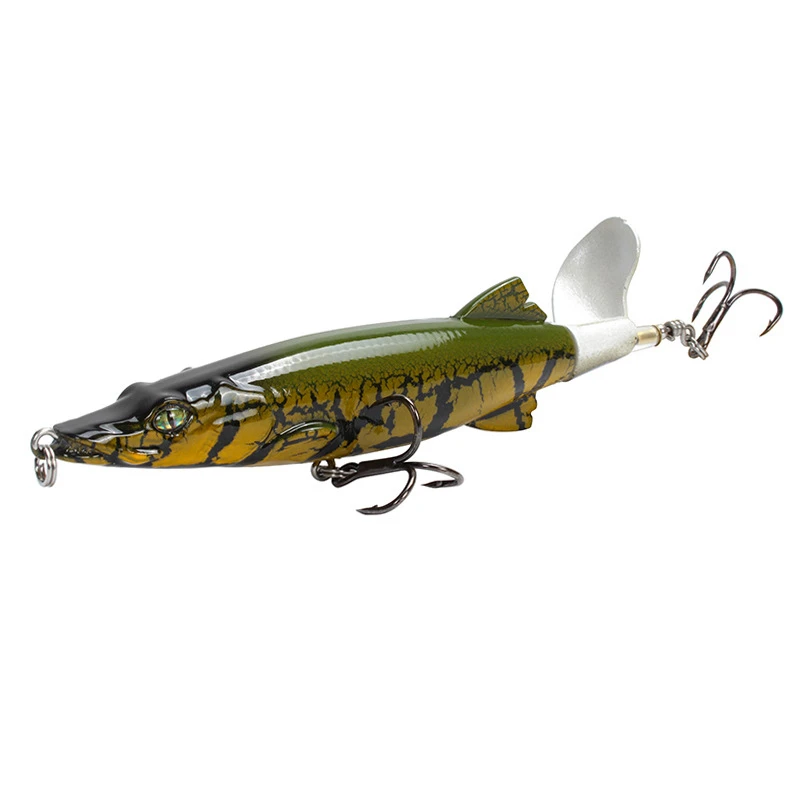 8 шт./лот Whopper Plopper рыболовные приманки 10 см 17 г Topwater приманка-Карандаш воблер isca, искусственный мягкий вращающийся хвост рыболовные снасти