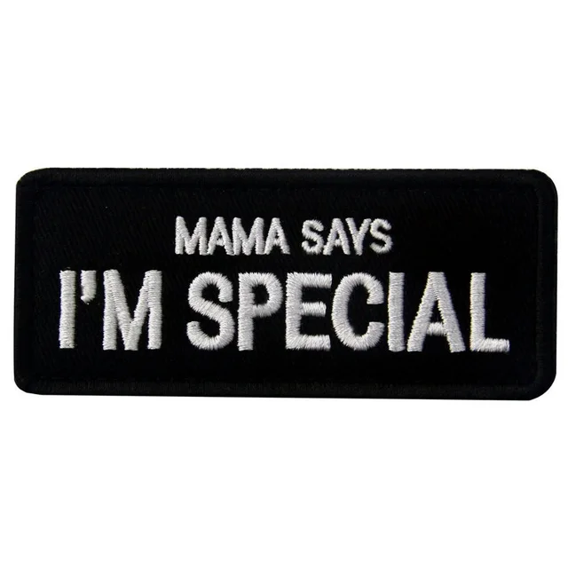 Y I AM SPECIAL Вышитые военные нашивки полоса тактические заплатки для рюкзак для одежды нарукавная повязка полосы с крюком и петлей - Цвет: Y I AM SPECIAL