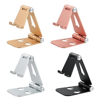 

Tablet Phone Stand Aluminum Cell Phone Adjustable Desk Phone Holder for iPhone 11 Pro laptops Tablet Support Mount Holder Stand
