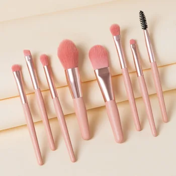

8pcs Makeup Brushes Set Beauty Make Up Brush Kit Powder Foundation Eyeshadow Eyebrow Eyelash Eyes Lips Cosmetics Blending Brush