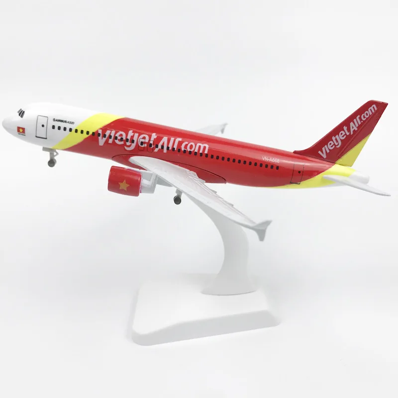 Alloy Metal Vietnam VietJet Air A320 Airlines Airplane Model Airbus 320 Airways Plane Aircraft Kids Gifts 20cm | Игрушки и хобби