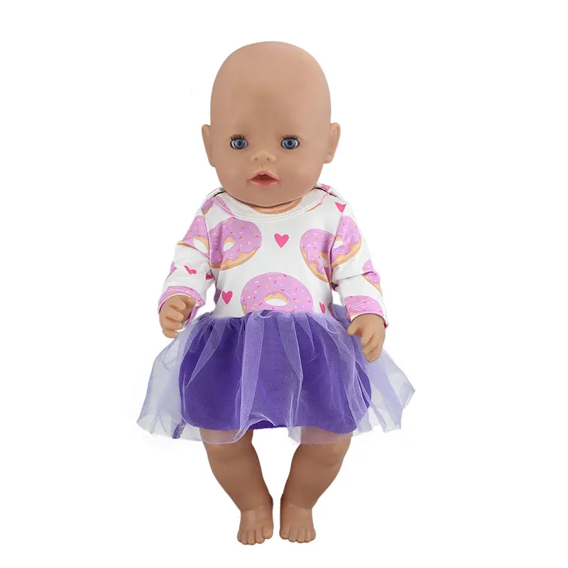 Новое платье для куклы, подходит для 43 см, Детская кукла, кукла реборн, Одежда для младенцев и 17 дюймовая кукольная одежда - Цвет: s3