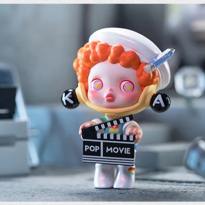 POP MART-figura de acción SkullPanda Life Is Like A Play Blind Box Toys, serie cortada, caja sorpresa, estatuilla Kawaii, regalo para niñas