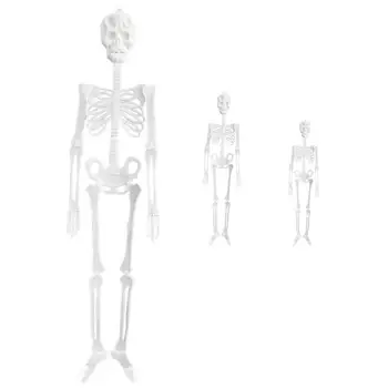 

3pcs Skeleton Halloween Hanging Plastic Funny Luminous Props (20cm+30cm+90cm)