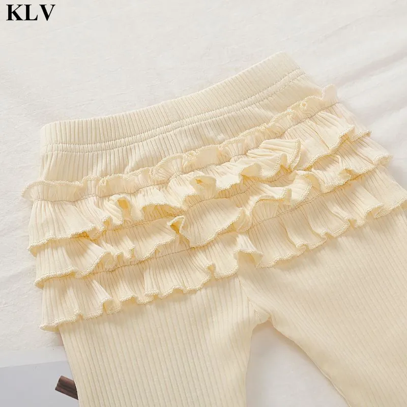 KLV, 3 предмета, вязаная одежда для новорожденных девочек, Одноцветный комбинезон, длинные штаны-пачки, комбинезон, повязка на голову, комплект детской одежды