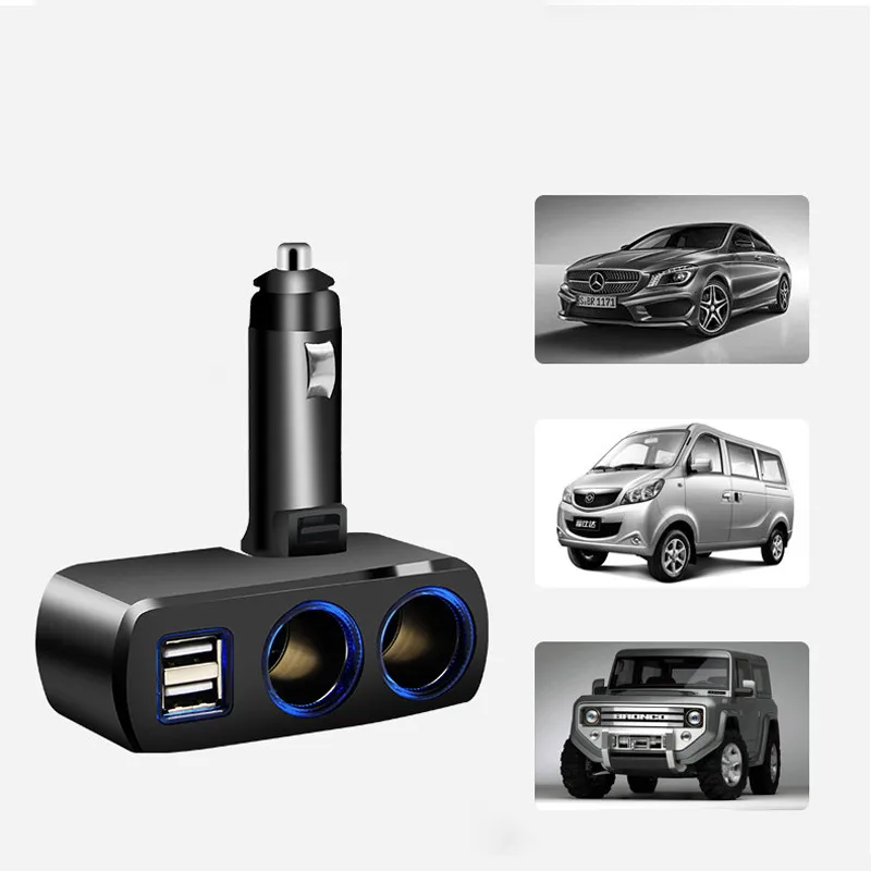 3.1A автомобильный двойной USB порт зарядное устройство прикуриватель гнездо адаптера Питание адаптер для Iphone путешествия Напряжение метр разъем авто мотор