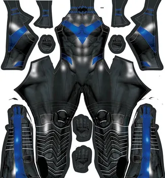 

Custom Made Nightwing Batman Cosplay Costume Men 3D Print Spandex Lycra Cosplay Zentai Suit Spiderman Cosplay Halloween Costume