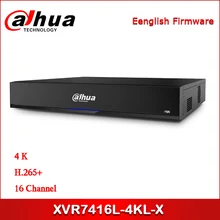 Сетевой видеорегистратор Dahua XVR7416L-4KL-X 16-канальный видеорегистратор пятиядерный ГП брод 4K 1.5U цифрового видео Поддержка HDCVI/AHD TVI/CVBS/IP RecorderSeriesPro IoT и POS