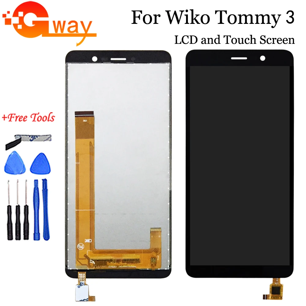5 45 &quotдля Wiko Tommy 3 ЖК-дисплей Дисплей + кодирующий преобразователь сенсорного