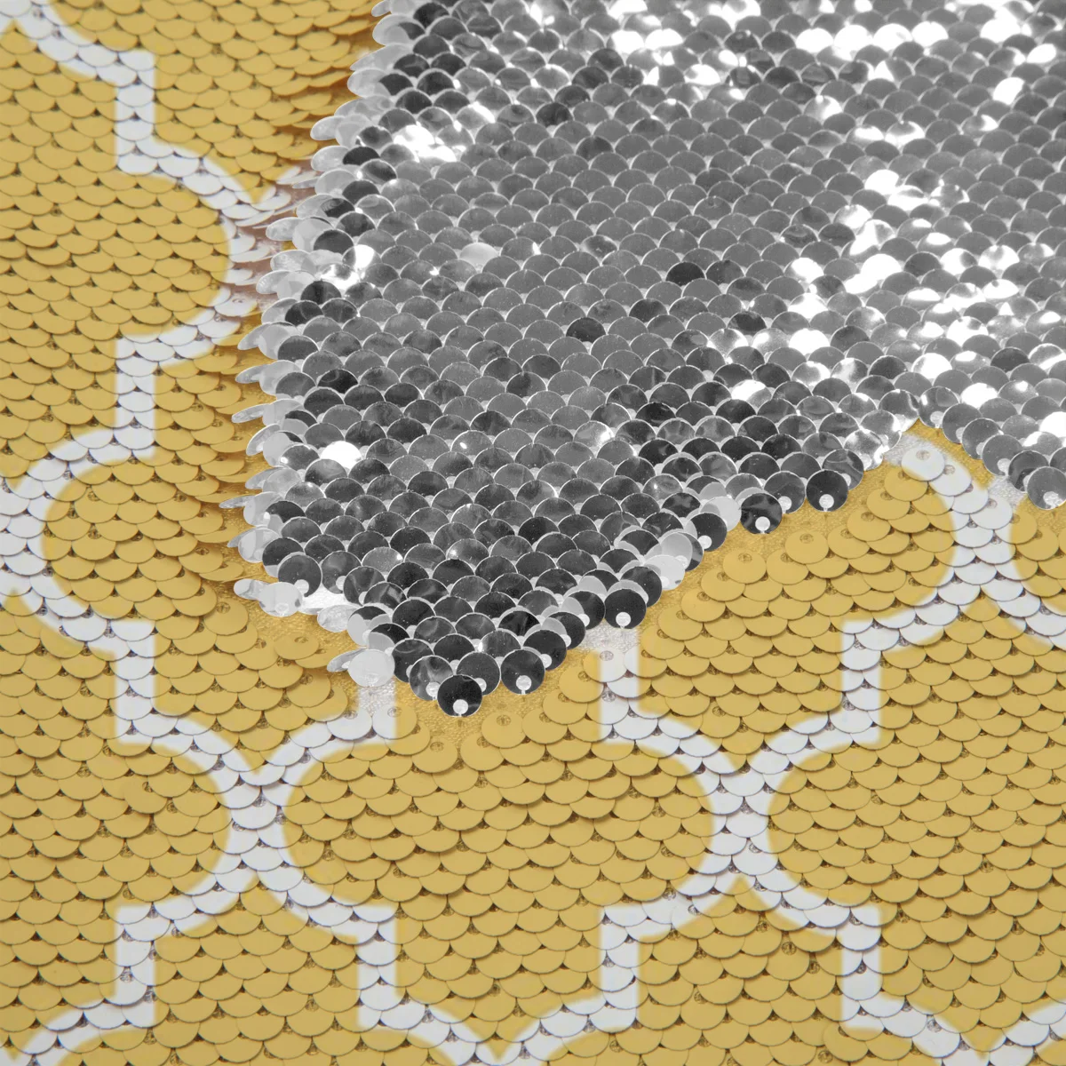 Geometry Rhombus Yellow White Sequin Pillow Cover Magical Throw Pillowcase Color Changing Reversible Pillow Cases For Home Room