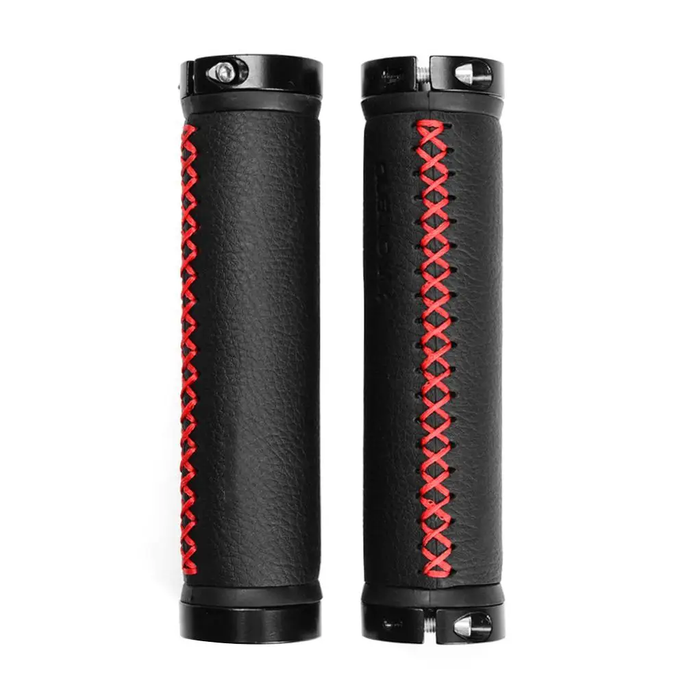 Cylinder 1 пара, 22,2 мм, монтируемые велосипеды с ультратонкой кожаной ручкой для велосипеда, эргономичные губчатые Рули, Горные аксессуары - Цвет: Cylinder