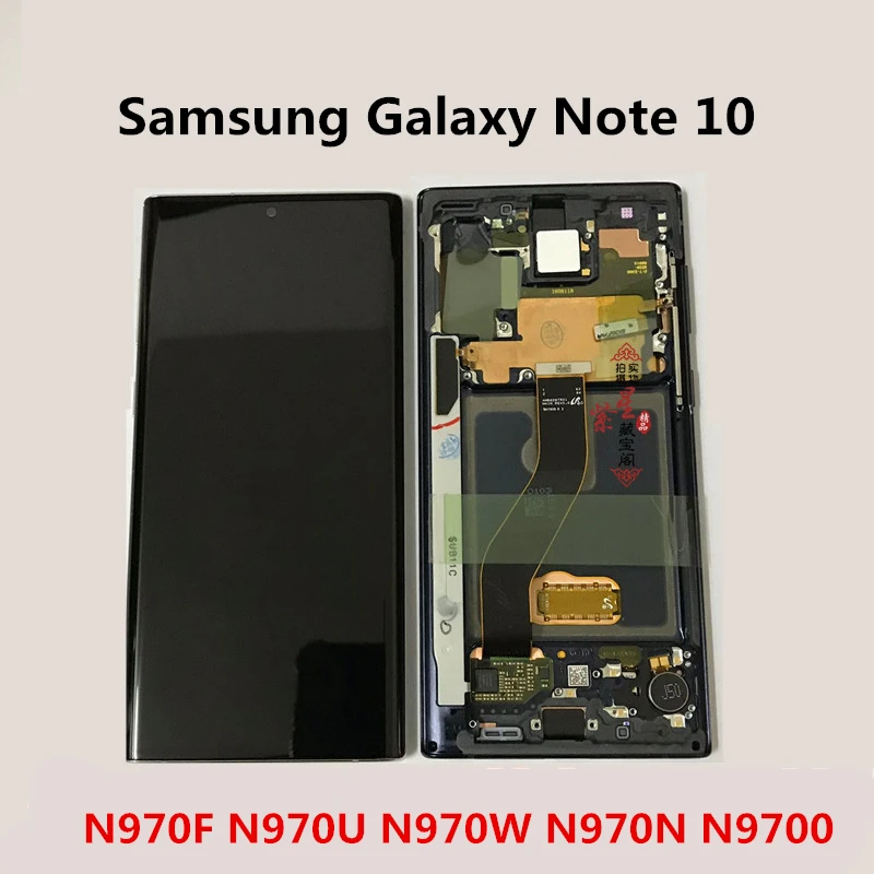 

For Samsung Galaxy Note 10 Lcd with Frame Display Touch Screen Digitizer Assembly For Samsung note10 LCD N970F N9700 N970