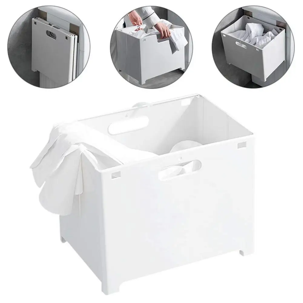 Ванная комната висячая корзина для белья Складной настенный многофункциональный контейнер для хранения для организации одежды полотенца бумага