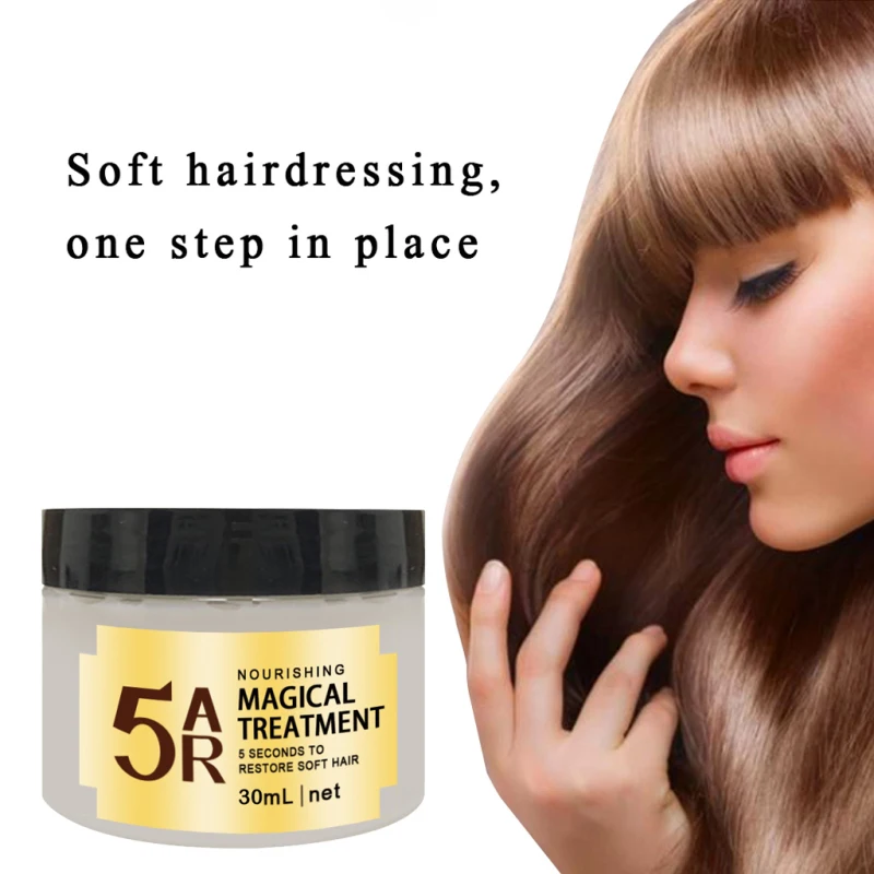 Маска для лечения волос, 5 секунд, восстанавливающая повреждения корня волос, Тонизирующая кератиновая маска для лечения волос, и популярный продукт, 30 мл, TSLM1