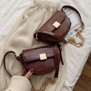 

Stone Pattern PU Leather Crossbody Bag For Women 2020 Fashion Sac A Main Female Shoulder Bag Female Handbags And Purses