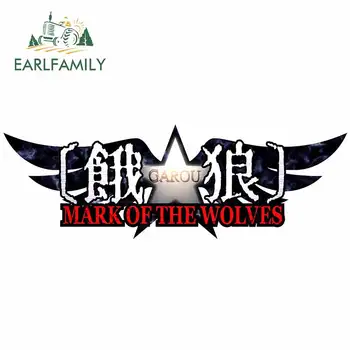 

EARLFAMILY 13cm x 4.4cm for Mark of The Wolves Garou DIY Motorcycle Car Stickers Waterproof Car Styling Decal Suitable for VAN