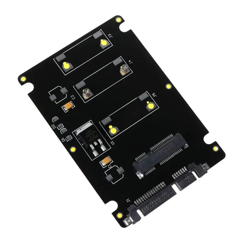 Mini Pcie MSATA SSD до 2,5 дюймов SATA3 адаптер карта с твердым жестким диском чехол из алюминиевого сплава C26
