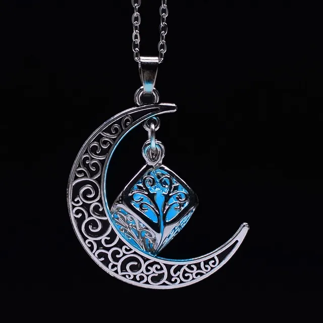 Vintage Moon Pendant Kalung Tidak 