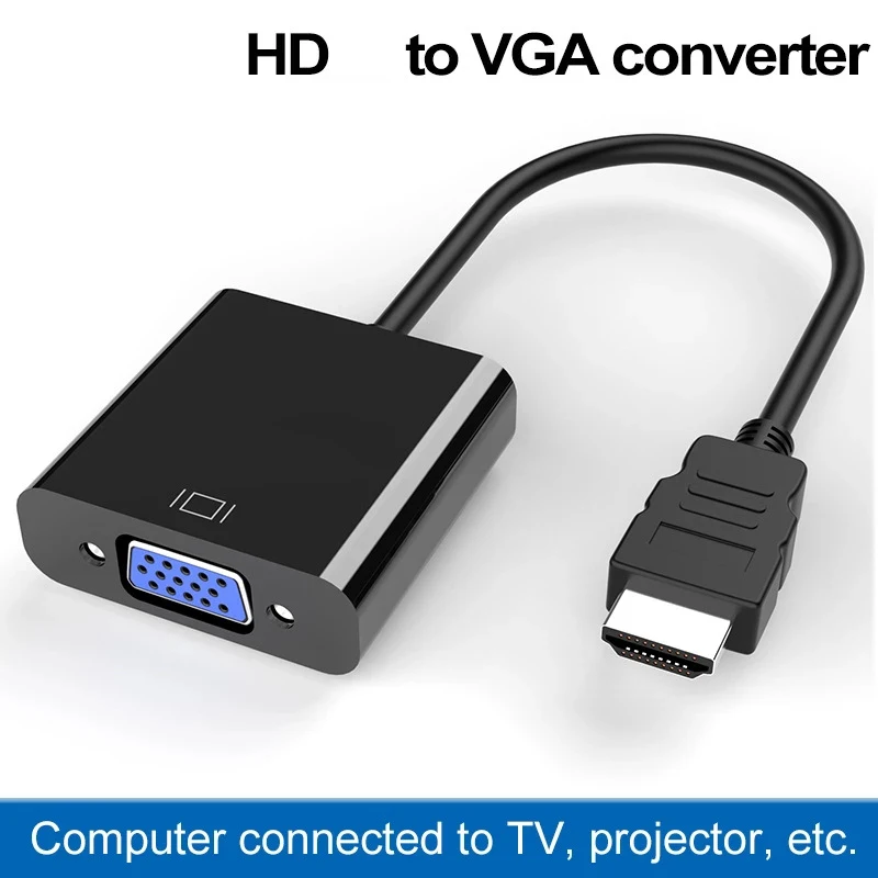 Hdmi to VGA Adapter Felkin HDMI-compatible to VGA Adapter HDMI-compatible Converter Cable 1080P Digital to Analog Video Converter for HDTV PC Laptop
