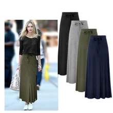 Модная Высококачественная юбка макси с разрезом и поясом, Женская плиссированная длинная юбка на осень и зиму, винтажная Весенняя юбка трапециевидной формы с высокой талией