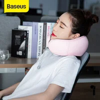 Baseus Memory Foam Neck Pillow Cervical Travel Pillow for Airplane Office Nap Car Pillows U Shape Flight Head Chin Support