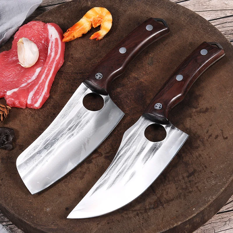 Butcher Knives Set Stainless Steel Hunting Knife Meat Cleaver