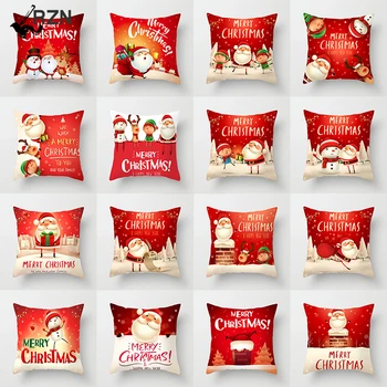 

Christmas Pillow case Christmas decorations Sofa Cushions Pillow party Cartoon cute Christmas Home decoration Cushion Cover