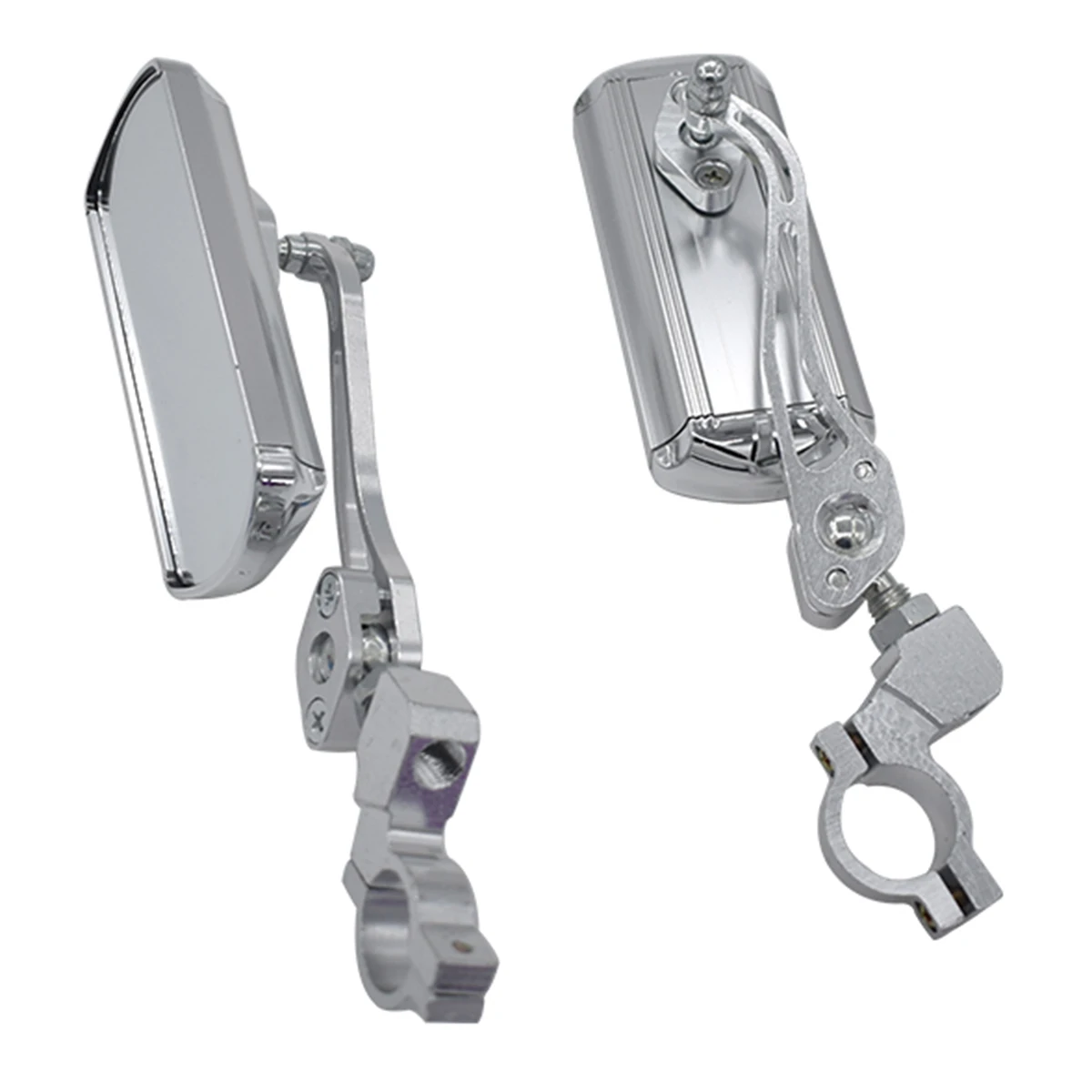 Universal Rear View Mirrors Motorcycle Mirror Scooter E-Bike Rearview Mirrors with 10mm Thread 21-24mm Handlebars Free ship