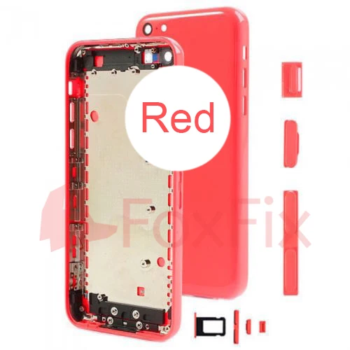 Для Apple iPhone 5C задняя крышка батарейного отсека задняя дверь Корпус Замена для iPhone 5C задняя крышка корпуса средняя панель+ Sim лоток