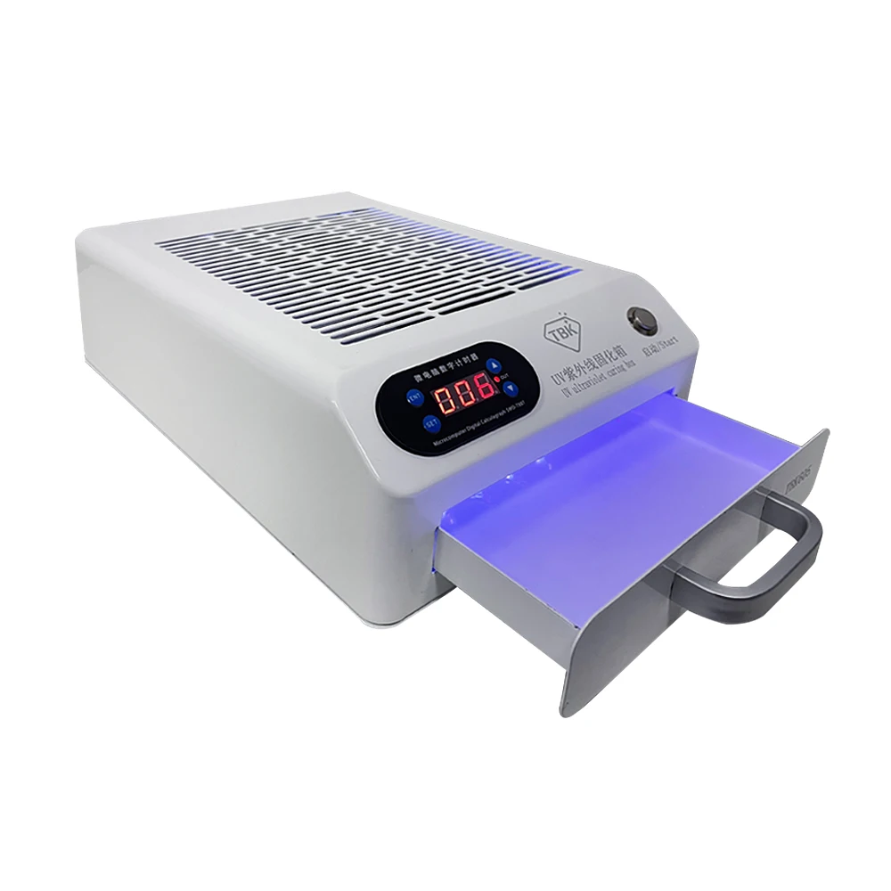 

Newest TBK-605 Mini UV Ultraviolet Curing LED Box Oven 48 pcs LED Lights 100W 110V/220V For IPhone HUAWEI XIAOMI LCD Repair