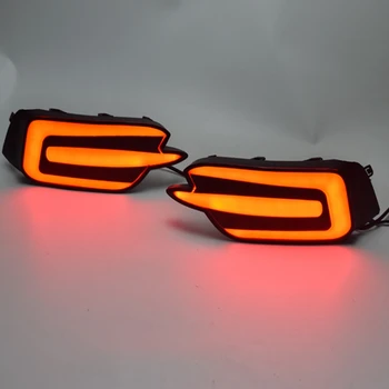 

LED DRL Rear Bumper Tail Light Fog Lamp Brake Lights Signal Lamp Reflector for Honda Civic 2016-2019