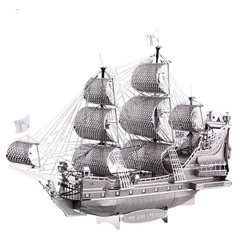 

3D Metal Puzzle Figure Toy, The Queen Anne Revenge P038-s Educational Puzzle 3d Models, Funny Gifts, Toys For Children