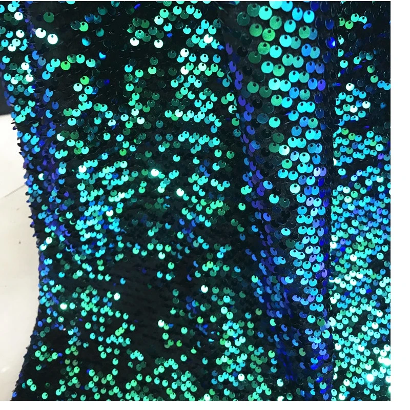 刺繡生地のドレス 高品質 ベルベットのような錯覚 緑と赤の色 ダンススカート スパンコール生地 Fabric Aliexpress
