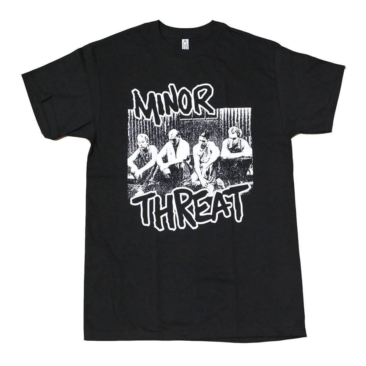 MINOR THREAT Punk Rock Band Men's T-Shirt Black Cool Short Sleeve Men T Shirt Tee Casual Tricolor Top |
