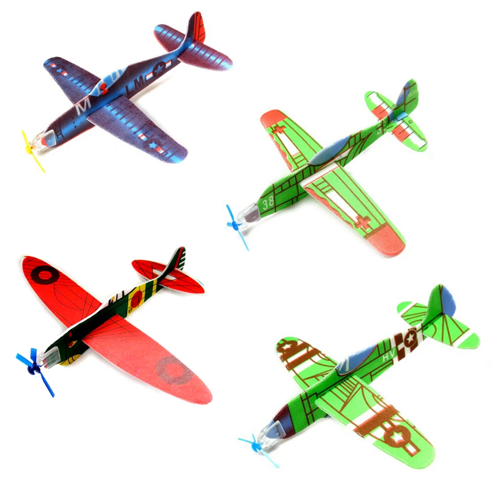Забавная Наружная игрушка Epp ручной запуск свободный Летающий планер самолет ручной бросок самолет модель игрушки для детей детские подарки, произвольный цвет