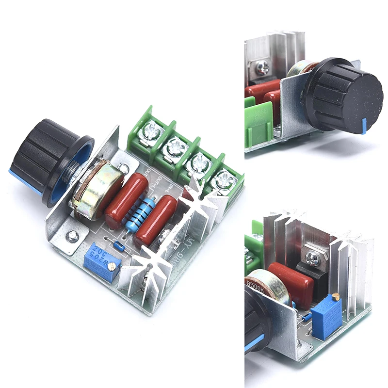 Диммер 220V 2000W Скорость контроллер электронный SCR Напряжение регулятор