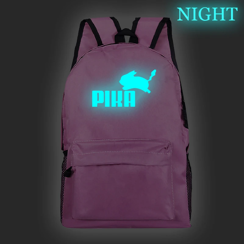 Plecak Пикачу Книга сумка Mochila рюкзаки Pokemon Sac Dos светящиеся аниме рюкзаки для школы подростков девочек сумка Школьный 24 - Цвет: N1