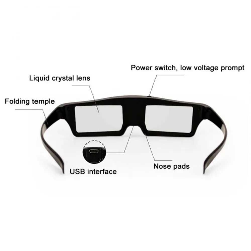 ZIICOYO GT200 Сменные SSG-5100GB 3D смарт-светодиодный ТВ активные очки затвора для samsung sony Panasonic 3D tv и epson проектор