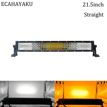 

ECAHAYAKU 20inch curved car led light bar 6000k/4000k 5 modes strobe flashing stlye for off-road Pickup truck jk UTE Rubicon 12V