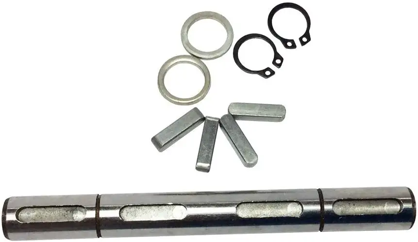 

Double Output Shaft Fit for Worm Gearbox NMRV030 Double Output Shaft+Gaskets+S Ring+Corner Pin Diameter 14mm for 030 Gearbox