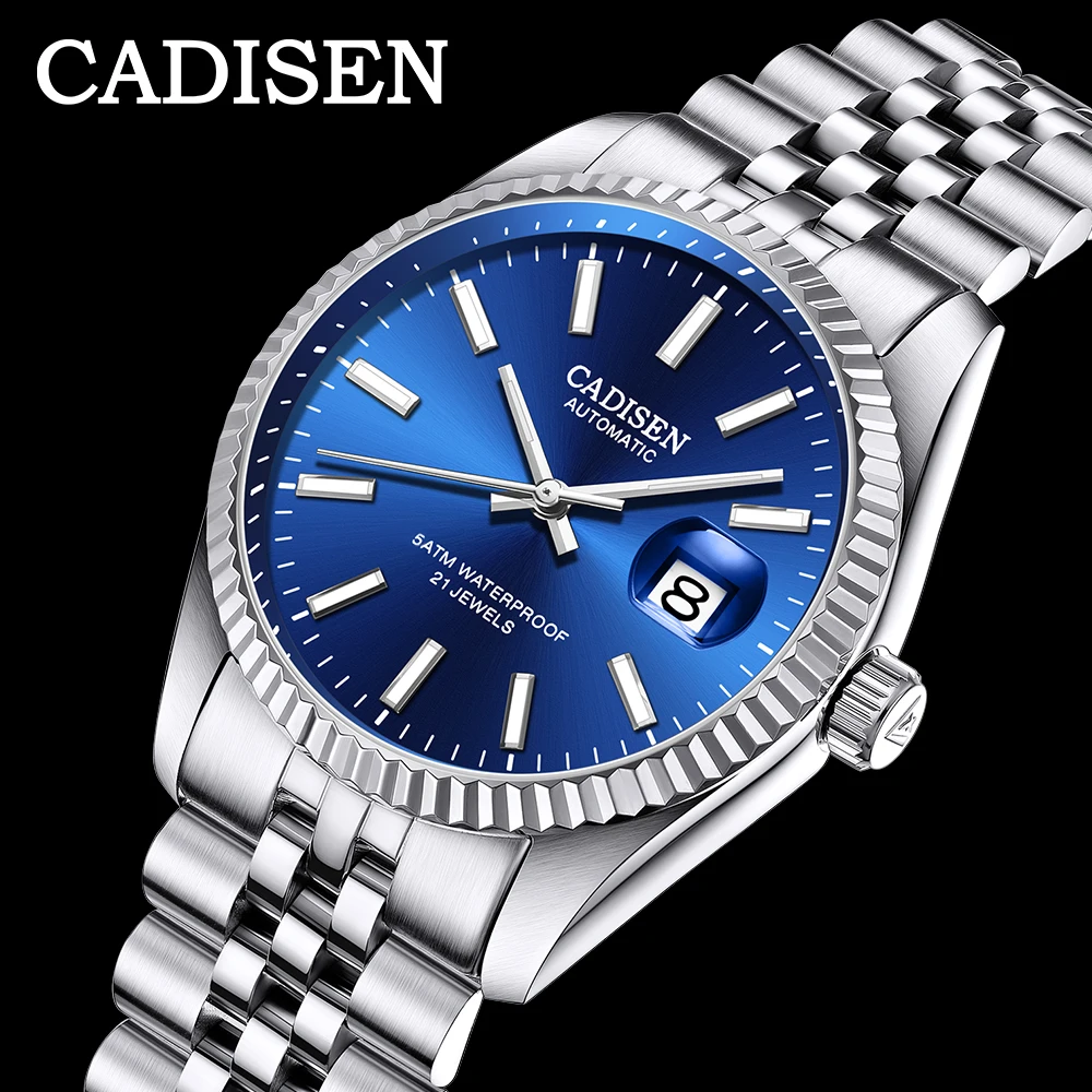 CADISEN 2020 New Men Mechanical Watch Top Brand Luxury Automatic Business Stainless Steel Waterproof | Наручные часы