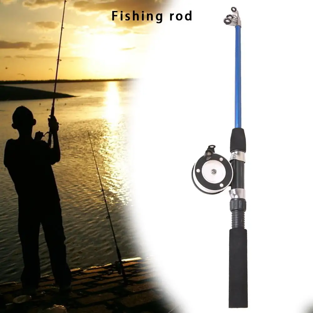 New Fishing Rod 74cm/110cm EVA Material Ice Fishing Rod Beginners Short Lure Fishing Rod Non-slip Power Hand Fishing Tackle
