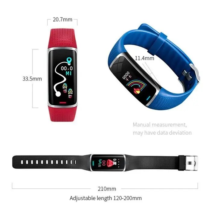 Smart Blood Pressure Measuring Heart Rate Pedometer Waterproof Running Step Counter Wrist Watch Fitness Tracker Pedometer