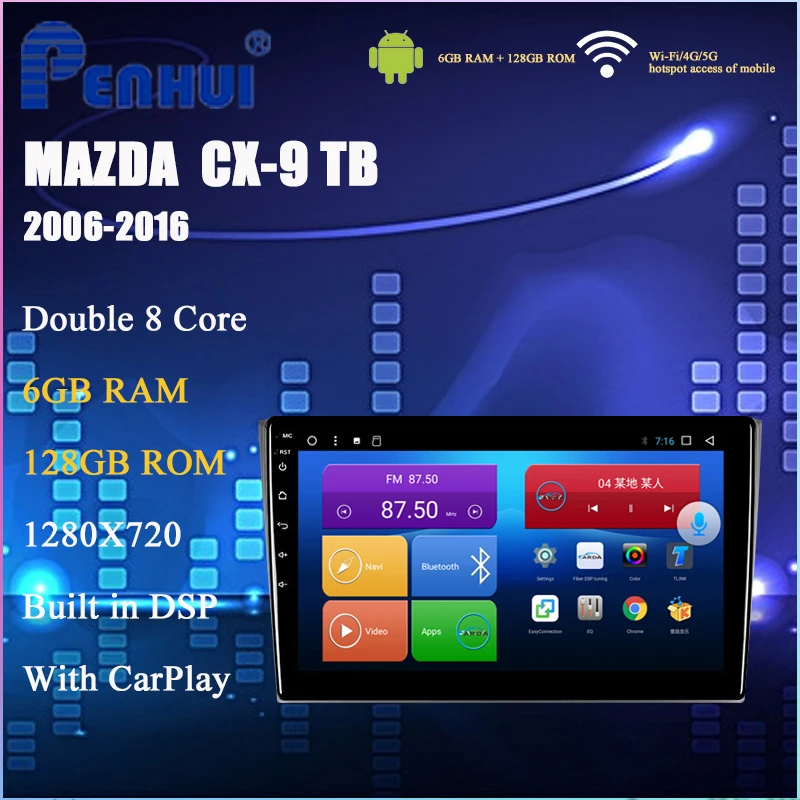 

Android Car DVD For Mazda CX 9 CX9 CX-9 TB ï¼ˆ2006 - 2016ï¼‰Car Radio Multimedia Video Player Navigation GPS Android 9 Double DIn