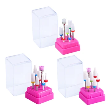 

Nail Drill Bit Grinding Head Set Cutter Polish Ceramics Manicure Nail Files for Household Personal Nail Health Care