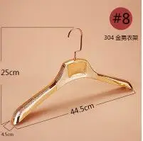 Противоскользящая вешалка для пальто с широким плечом для мужчин и женщин пластиковые вешалки для одежды с покрытием пленка для витрина магазина одежды - Color: 08 304