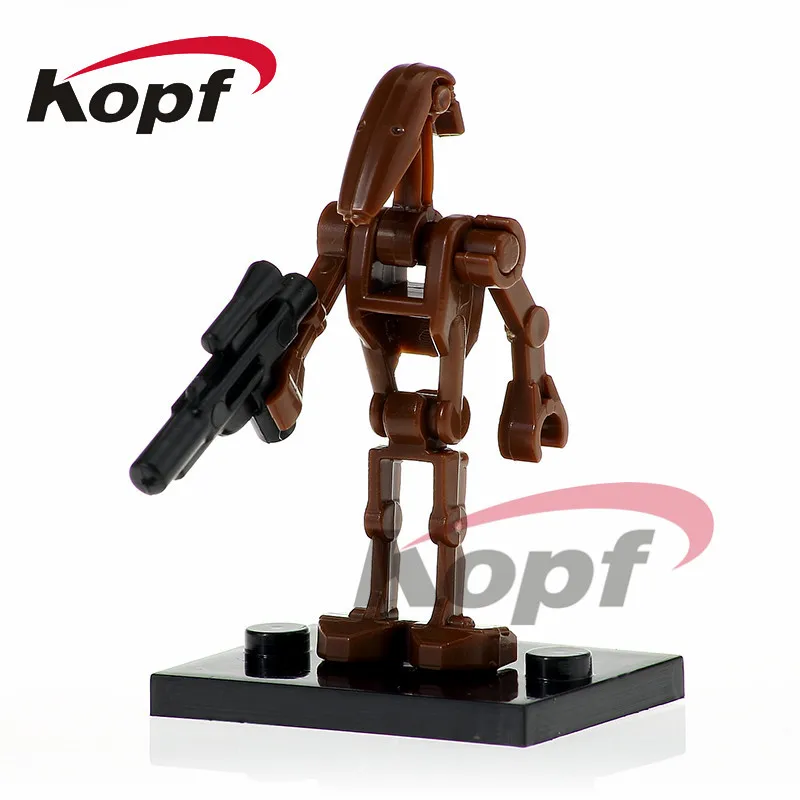 PG781 4Pcs No Box Одна строительных блоков космический пилот-клон K-2SO робот битва дроид RO-GR куклы лучшая коллекция игрушек Детский подарок C031 - Цвет: PG781 4Pcs No Box