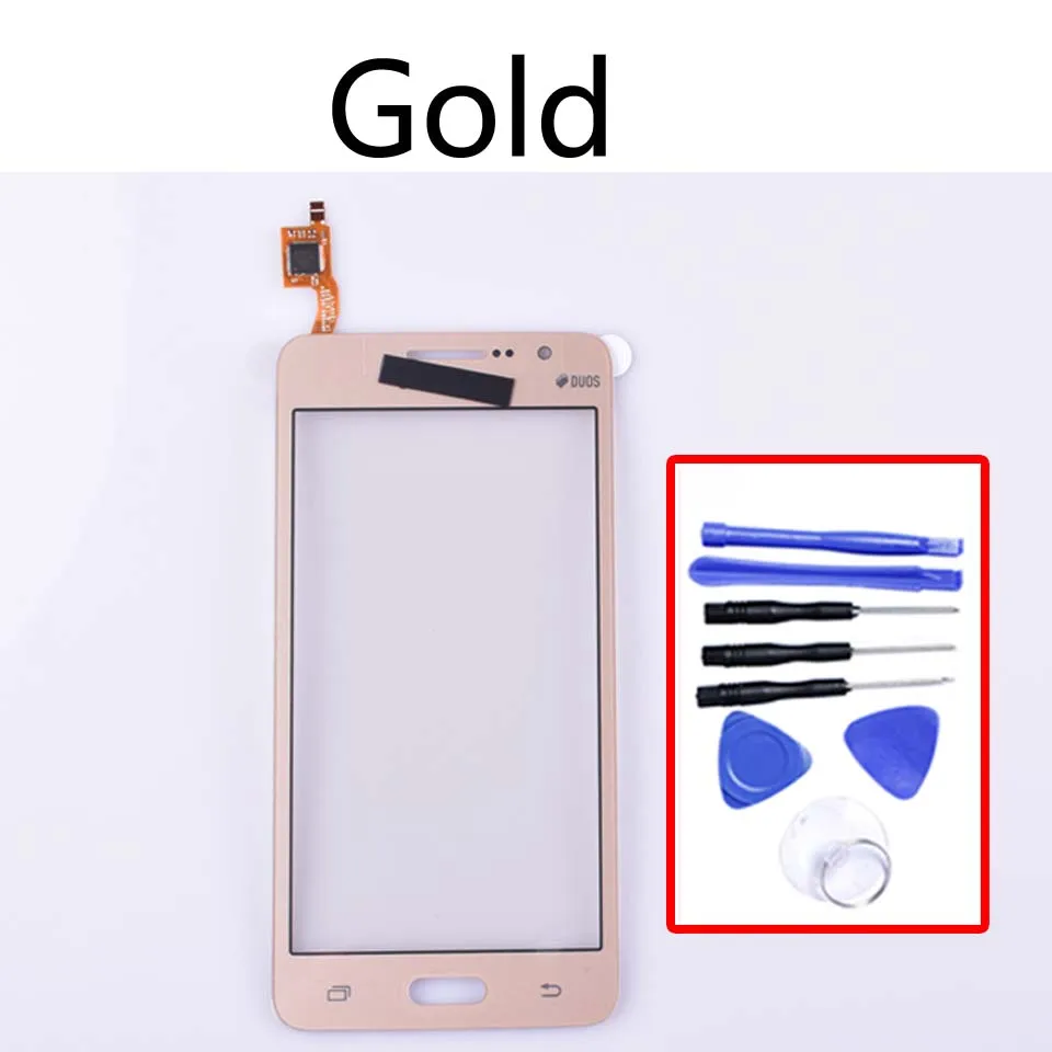 Gold-With tool 5," для samsung Galaxy Grand Prime Duos G530 G530H G530F G5308 G531 G531H G531F сенсорный экран Сенсорная панель дигитайзер стекло сенсорный - Цвет: Gold-With tool