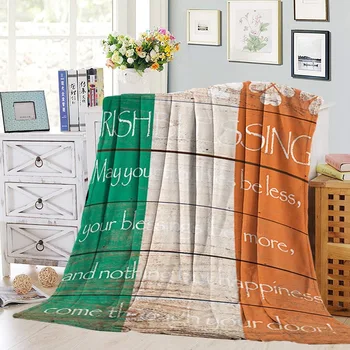 

Nap Blanket Striped Creative Autumn and Winter Warm Sofa Blanket Digital Printing Double-Sided Flannel Airable Blanket