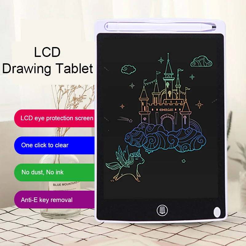 

PINZHENG Drawing Tablet 10" 12'' LCD Writing Tablet Electronics Graphic Board Drawing Pad Ultra Thin Portable Hand Writing Gifts